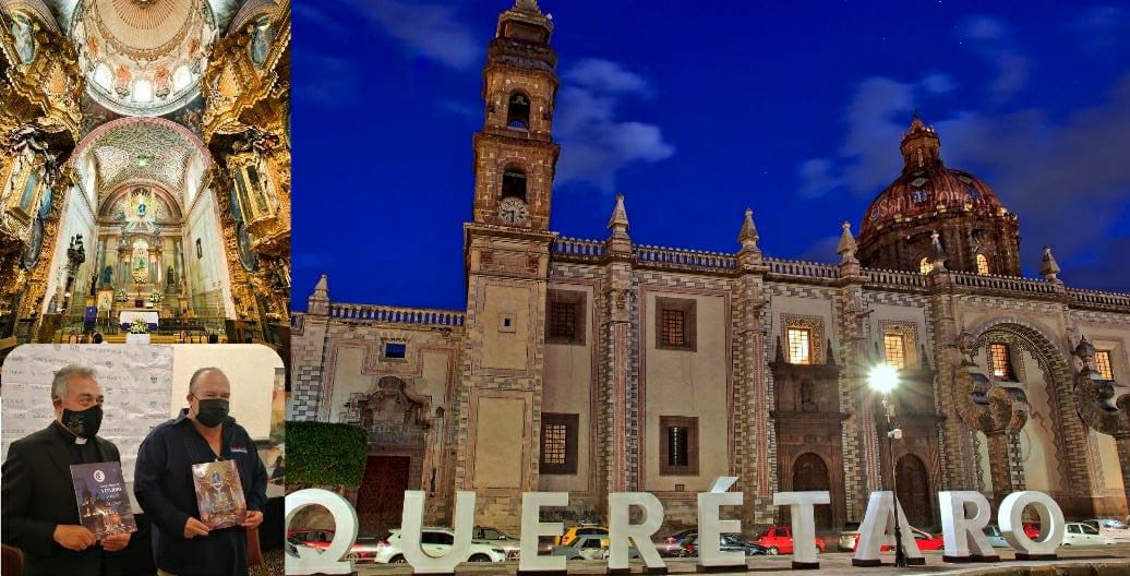 Presentan revistas dedicadas al templo de Santa Rosa de Viterbo de Querétaro  - Reqronexion - Información de verdad.