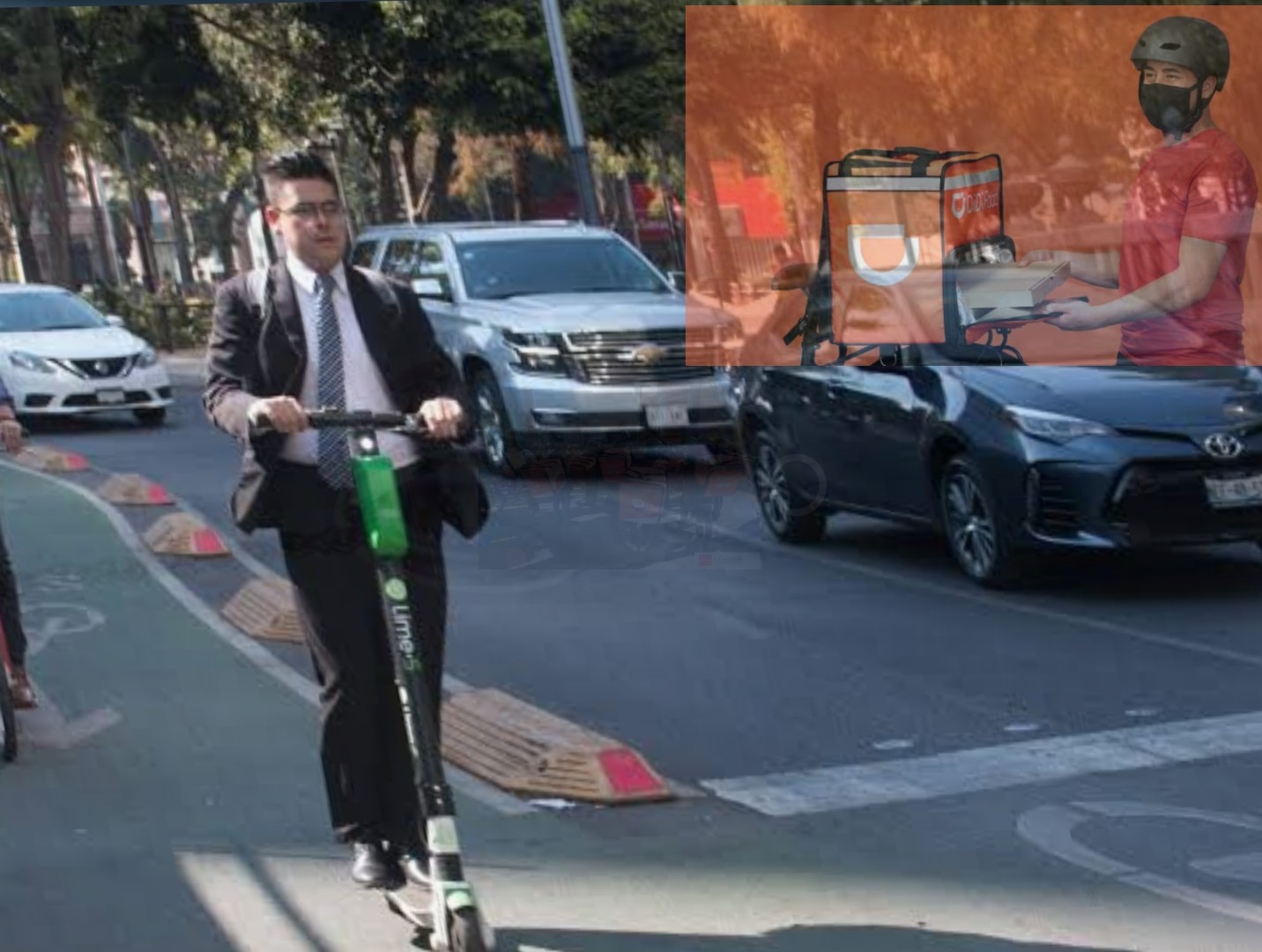 Transporte por scooters y bicicletas deberá regularizarse